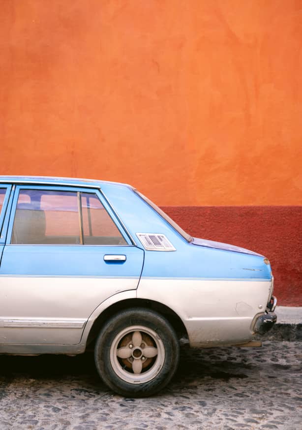 Quadro Retro Car San Miguel De Allende Mexico By Raisa Zwart