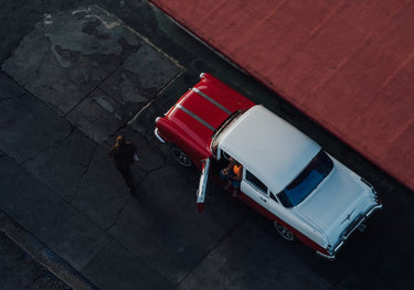 Quadro Red and White Car