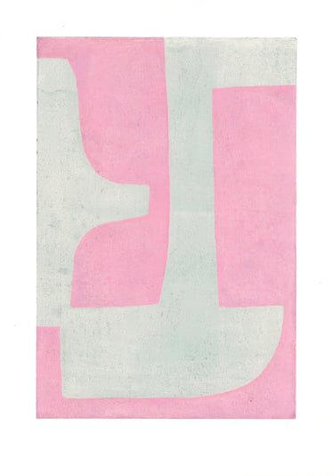 Soft Pink Blue Abstract