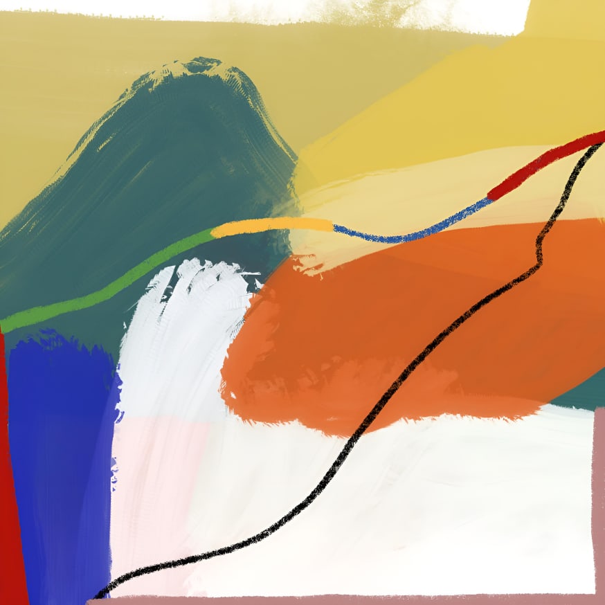 Quadro A Sunday in the Mountain