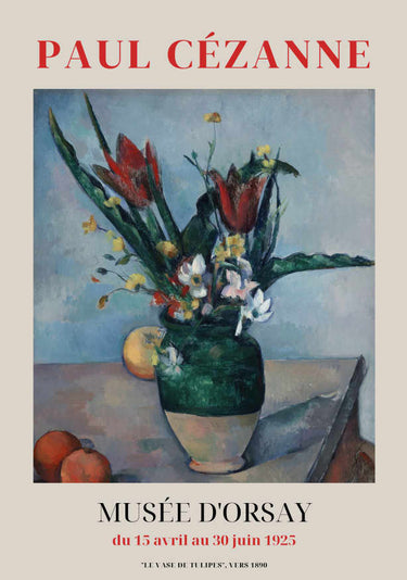 Quadro Vase of Tulips by Paul Cezanne