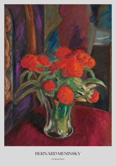 Quadro Flower Piece By Bernard Meninsky