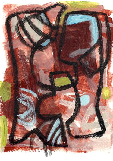 Quadro Sketch Rojo