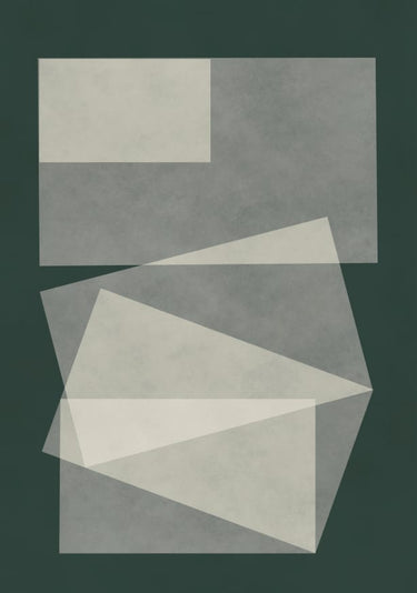 Quadro Geometric Green