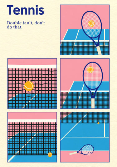 Quadro Coleção do Artista Tennis Double Vault