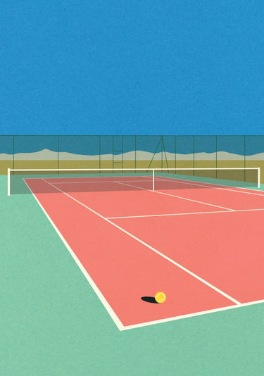 Quadro Tennis Court in the Desert