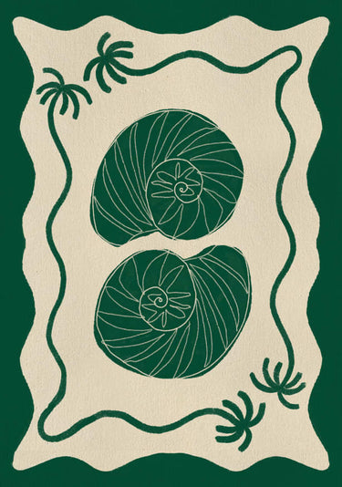 Quadro Green Seashell Stories