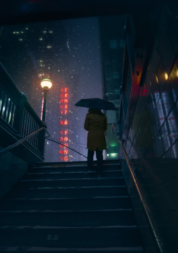 Quadro Exiting to the Storm by Javier de la - Obrah | Quadros e Posters para Transformar a Parede