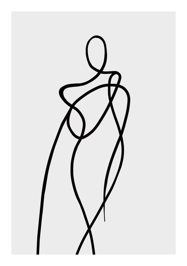 Quadro Abstract Body no. 1 - Obrah | Quadros e Posters para Transformar a Parede