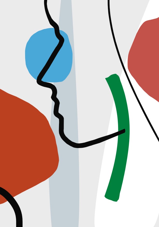 Quadro Abstract Face no 7 - Obrah | Quadros e Posters para Transformar a Parede