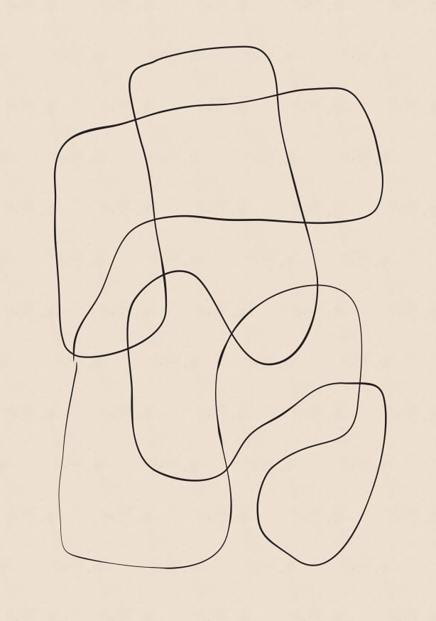 Quadro Abstract Scribble No2 - Obrah | Quadros e Posters para Transformar a Parede