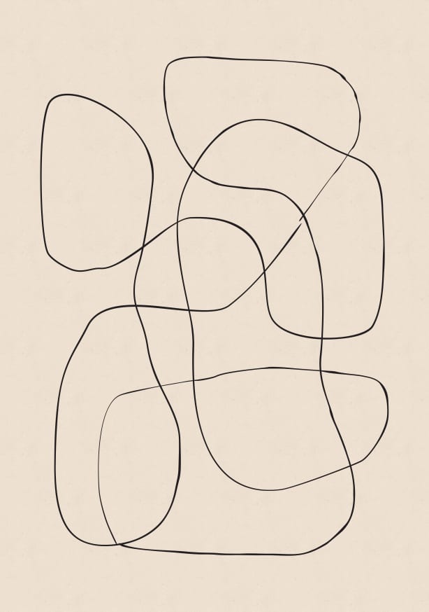 Quadro Abstract Scribble No3 - Obrah | Quadros e Posters para Transformar a Parede