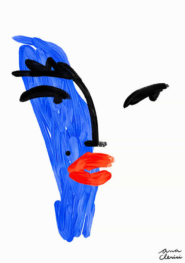 Quadro Mancha Azul