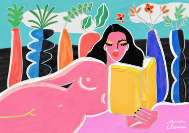 Quadro Pink Reading