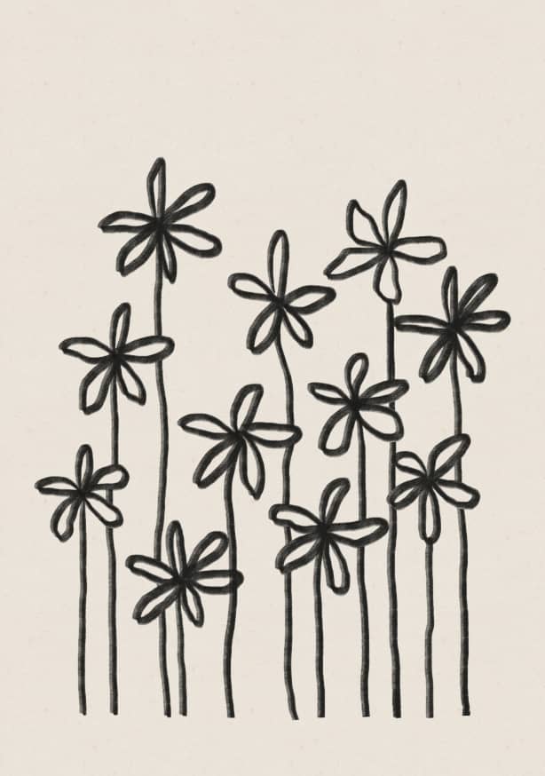 Quadro A Field of Flowers