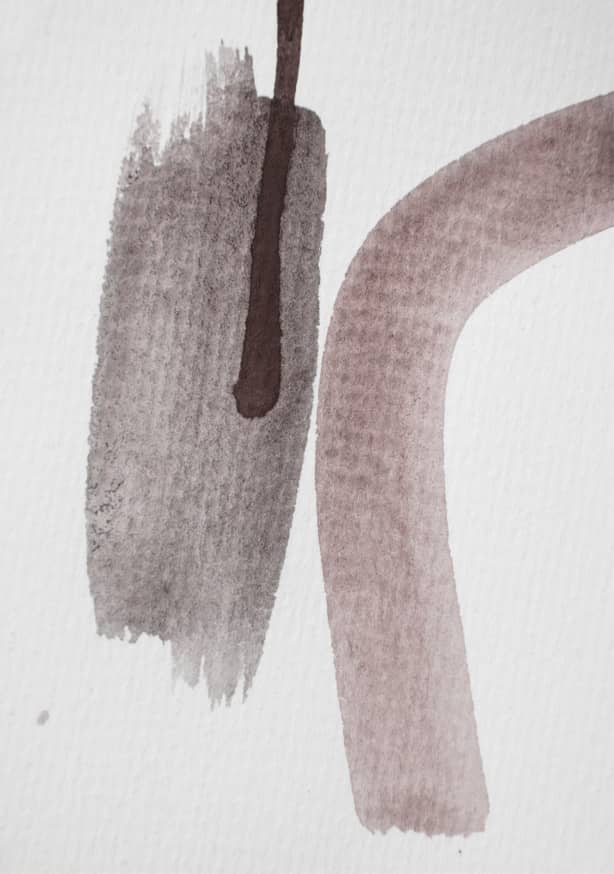 Quadro Aquarelle Meets Pencil - Nude and Earth - Obrah | Quadros e Posters para Transformar a Parede