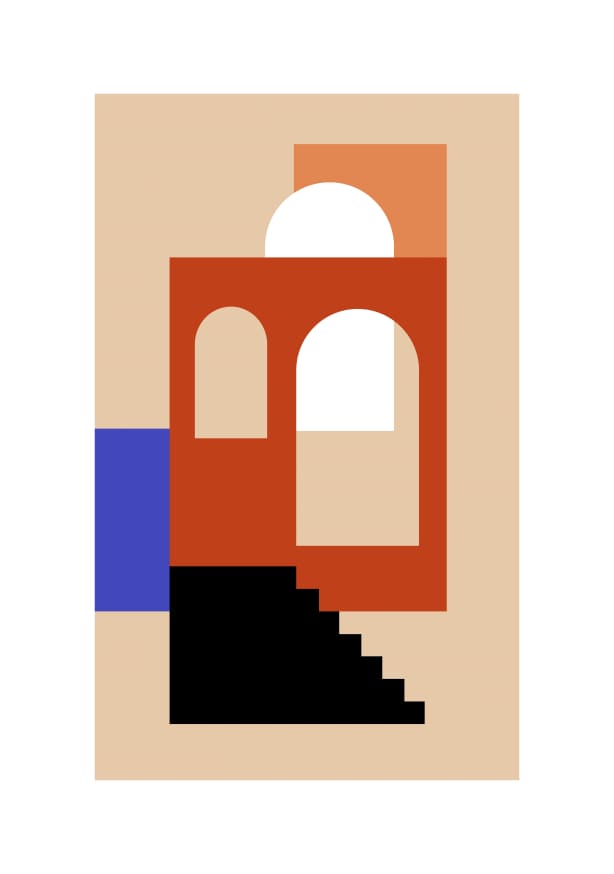 Quadro Arquitectural Shapes no. 1 - Obrah | Quadros e Posters para Transformar a Parede