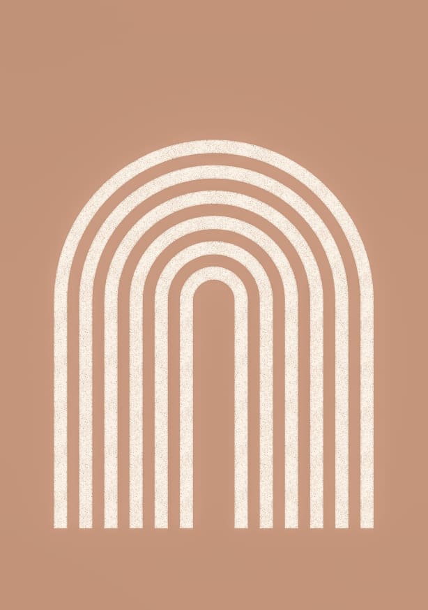 Quadro Beige Rainbow - Obrah | Quadros e Posters para Transformar a Parede