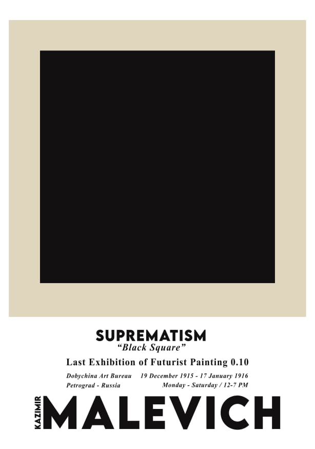 Quadro Black Square By Malevich - Obrah | Quadros e Posters para Transformar a Parede