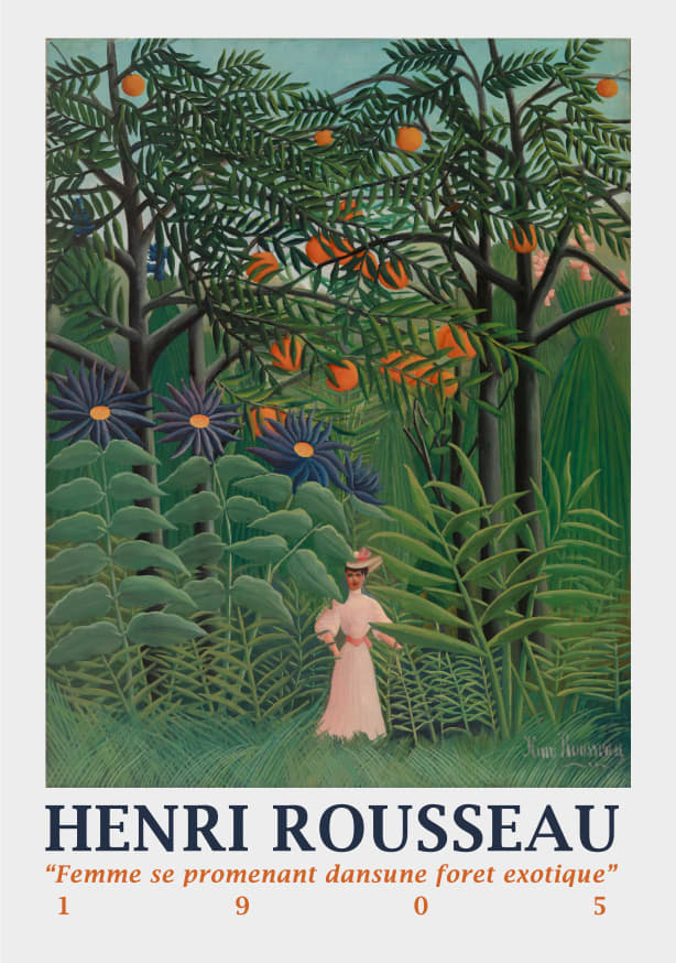 Quadro Femme Dansune Foret By Rousseau - Obrah | Quadros e Posters para Transformar a Parede