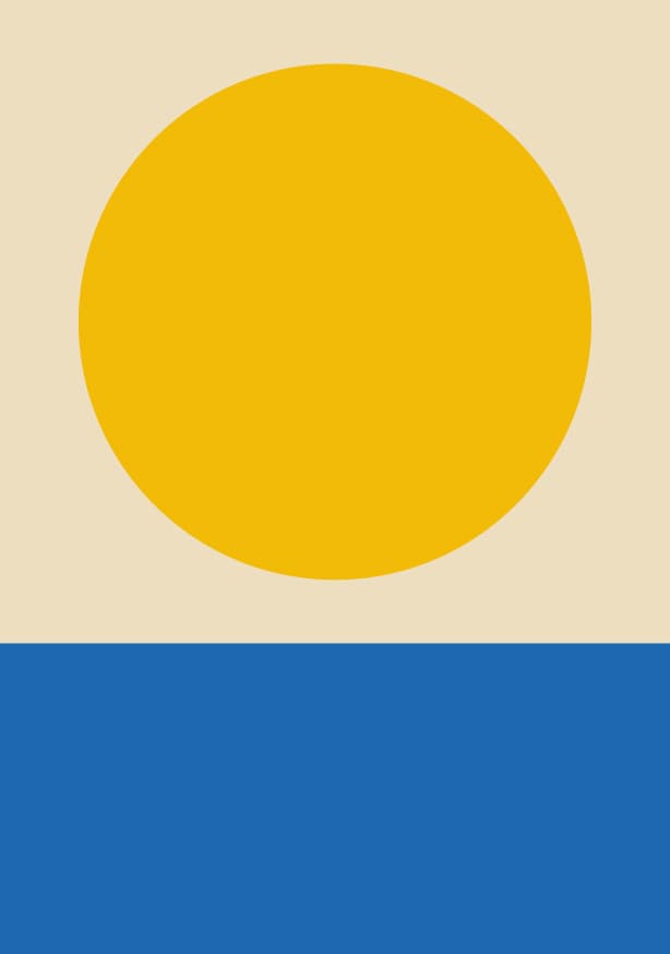 Quadro Flat Sunset - Obrah | Quadros e Posters para Transformar a Parede