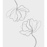 Quadro Flower Line Drawing no. 2 - Obrah | Quadros e Posters para Transformar a Parede