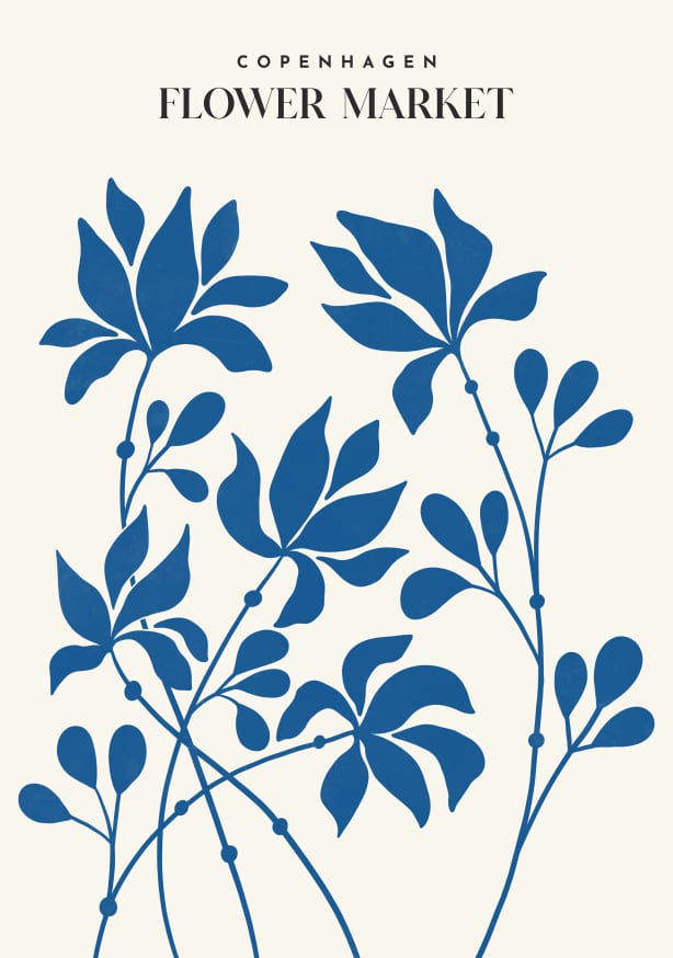Quadro Flower Market Copenhagen - Obrah | Quadros e Posters para Transformar a Parede