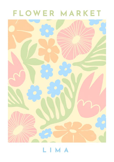 Quadro Flower Market Lima - Obrah | Quadros e Posters para Transformar a Parede
