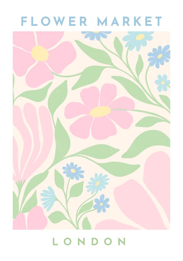 Quadro Flower Market London - Obrah | Quadros e Posters para Transformar a Parede