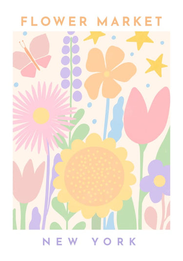 Quadro Flower Market New York - Obrah | Quadros e Posters para Transformar a Parede