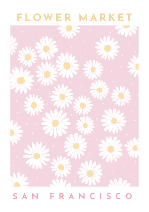 Quadro Flower Market San Francisco - Obrah | Quadros e Posters para Transformar a Parede
