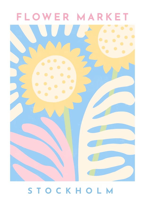 Quadro Flower Market Stockholm - Obrah | Quadros e Posters para Transformar a Parede