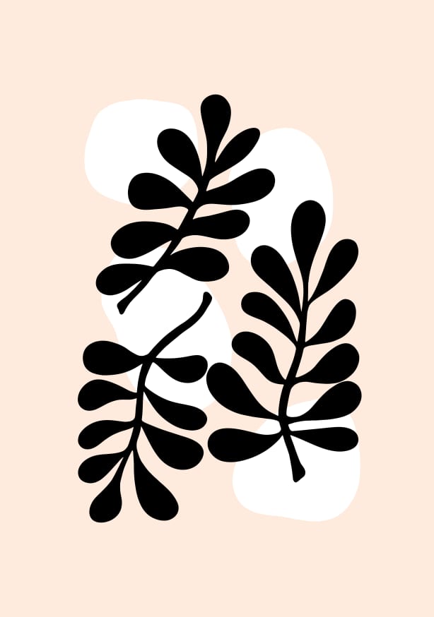 Quadro Frond - Black Leaves - Obrah | Quadros e Posters para Transformar a Parede