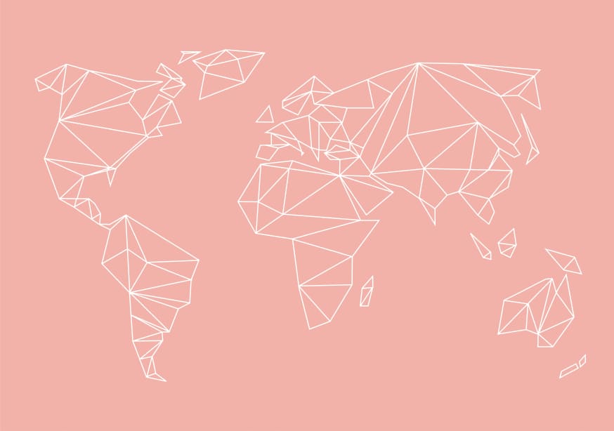 Quadro Geometrical World - Blush - Obrah | Quadros e Posters para Transformar a Parede