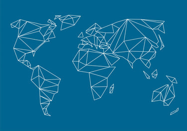 Quadro Geometrical World - Indigo - Obrah | Quadros e Posters para Transformar a Parede