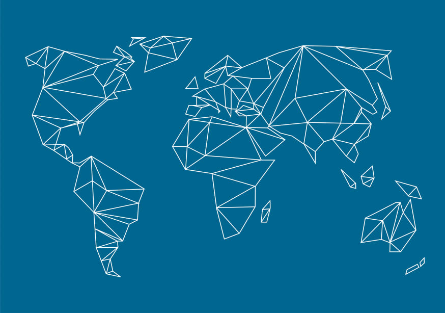 Quadro Geometrical World - Indigo - Obrah | Quadros e Posters para Transformar a Parede