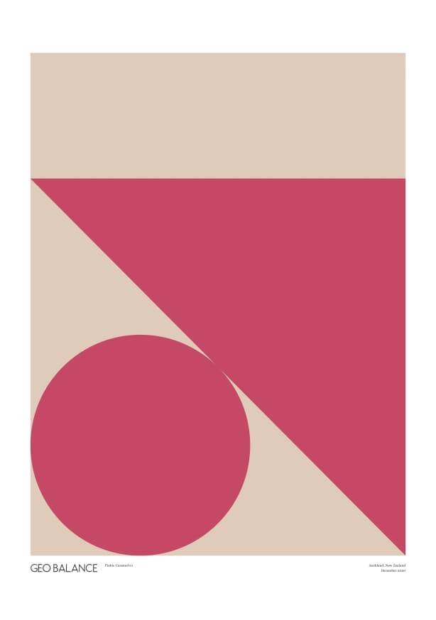 Quadro Geo Balance - Pinkie Caramel - Obrah | Quadros e Posters para Transformar a Parede