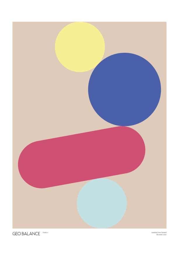 Quadro Geo Balance Candy 2 - Obrah | Quadros e Posters para Transformar a Parede
