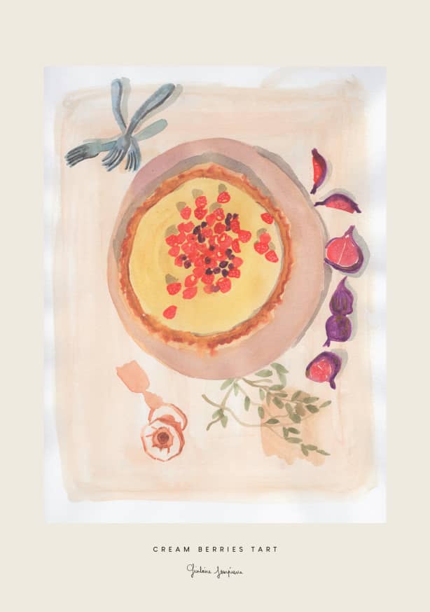 Quadro Cream Berries Tart
