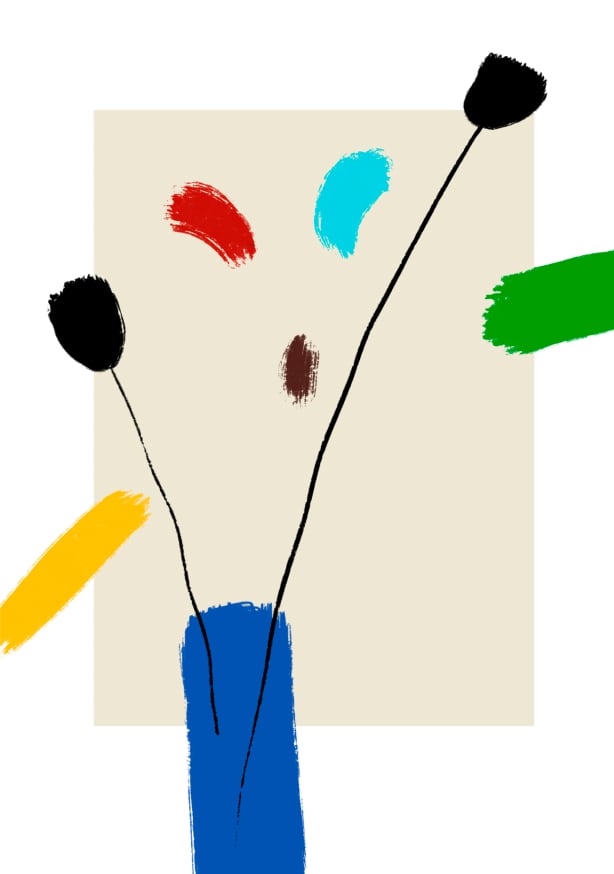 Quadro Happy Flowers