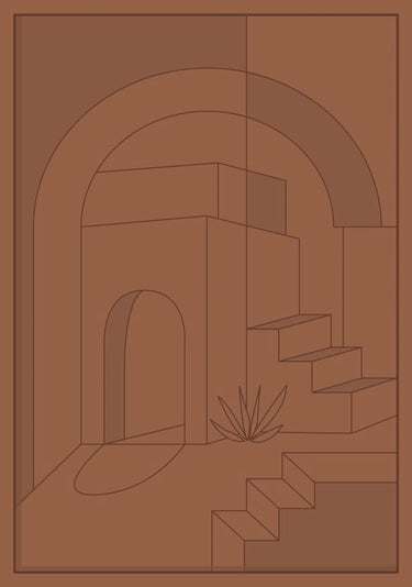 Quadro Horizons Collection Orange - Obrah | Quadros e Posters para Transformar a Parede