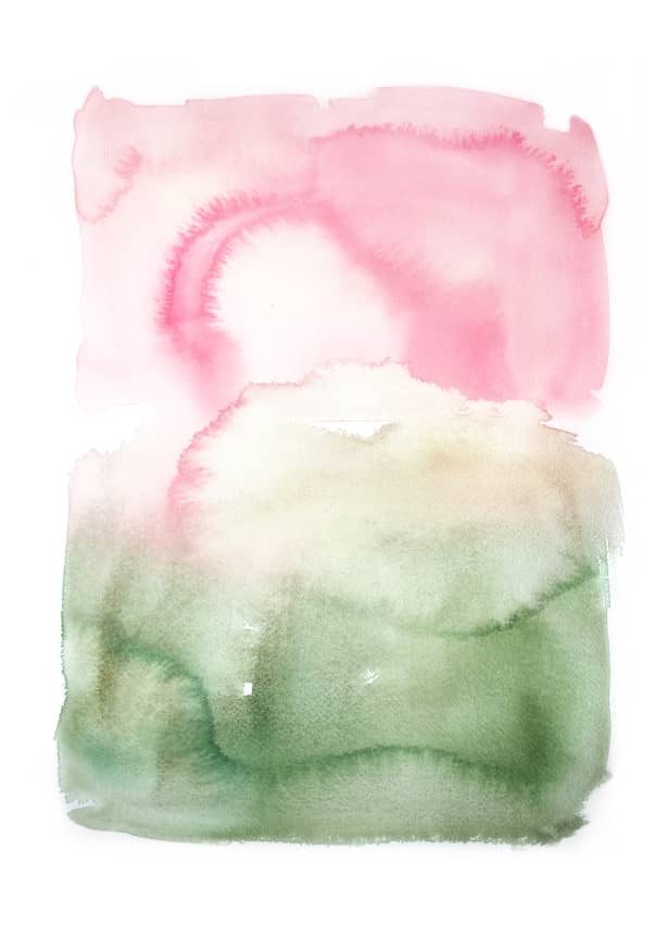 Quadro Pink Green Abstract