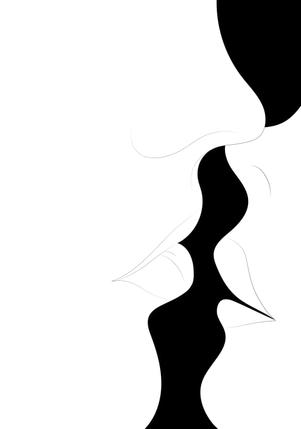 Quadro Just a Little Kiss White - Obrah | Quadros e Posters para Transformar a Parede