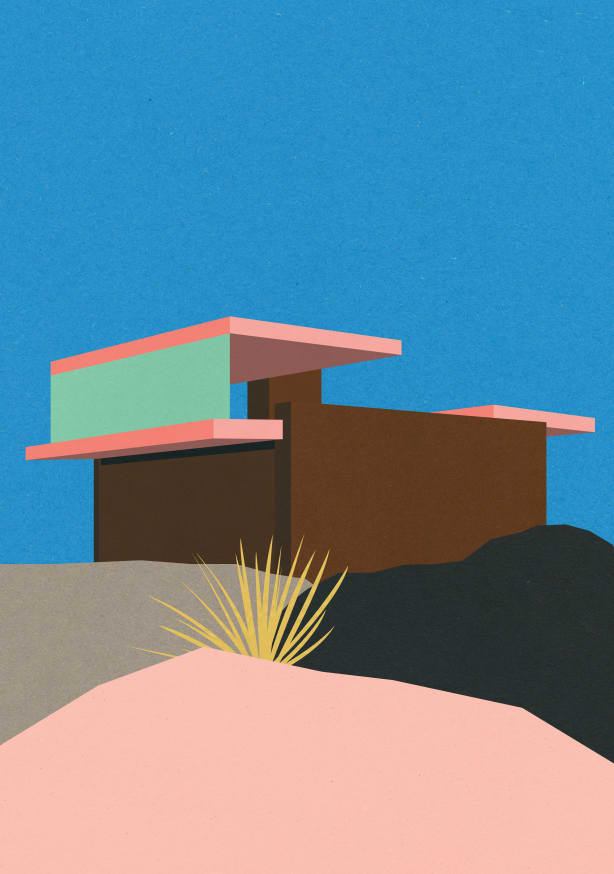 Quadro Kaufmann Desert House - Obrah | Quadros e Posters para Transformar a Parede