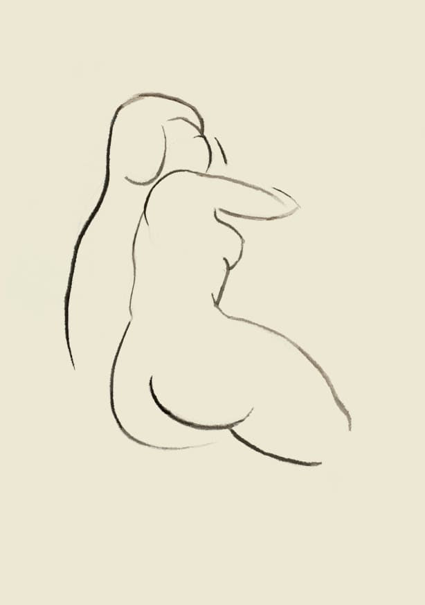 Quadro Life Drawing no 1 - Obrah | Quadros e Posters para Transformar a Parede