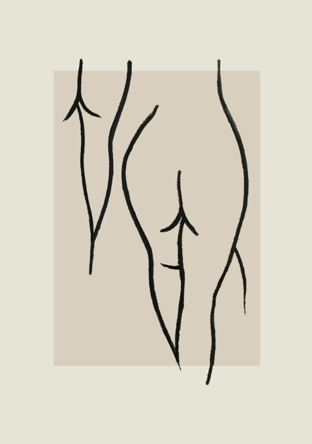 Quadro Life Drawing no 2 - Obrah | Quadros e Posters para Transformar a Parede