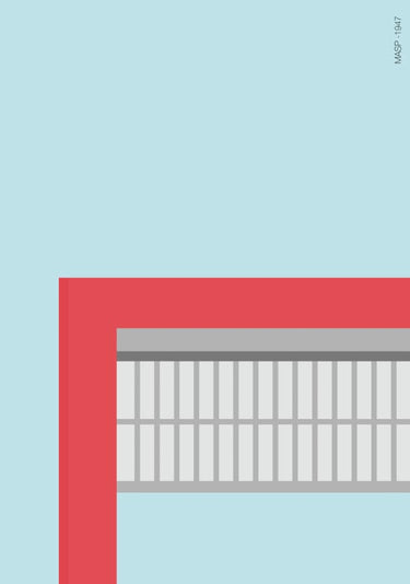 Quadro Masp Minimalista - Obrah | Quadros e Posters para Transformar a Parede