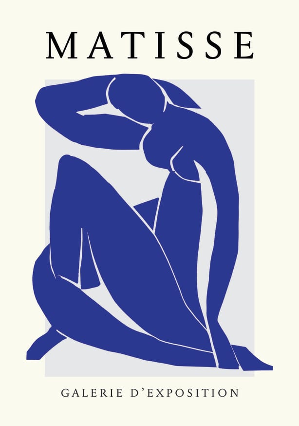 Quadro Matisse Nu Bleu - Obrah | Quadros e Posters para Transformar a Parede