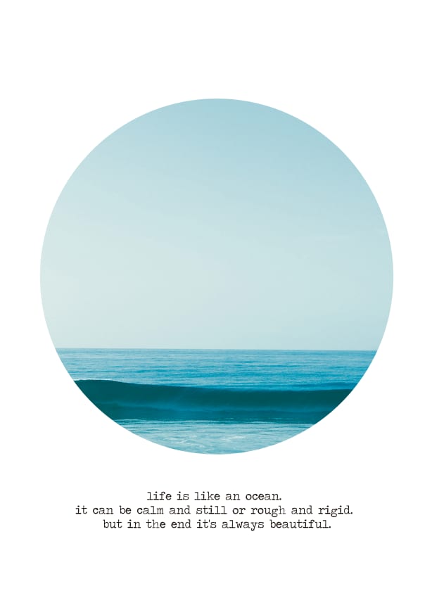 Quadro Motivational Nature Sea - Obrah | Quadros e Posters para Transformar a Parede