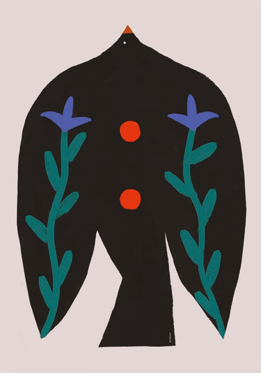 Quadro Flower Bird
